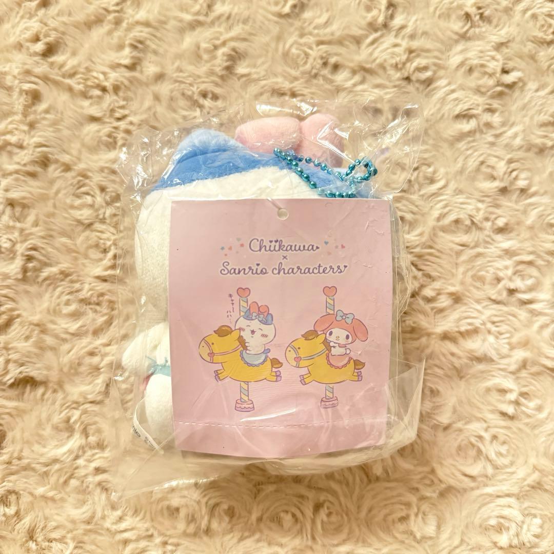 第1弾 ちいかわ サンリオコラボ ハチワレ マイメロディー マスコット 未使用