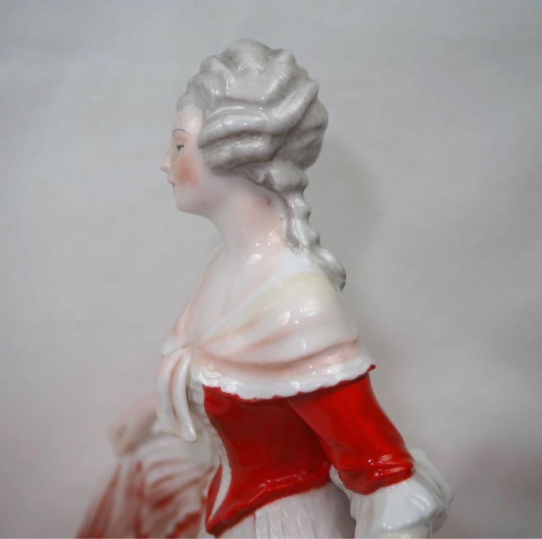 晴天送料無料時代物 1935年『オールドノリタケ』製貴婦人人形 フィギュア