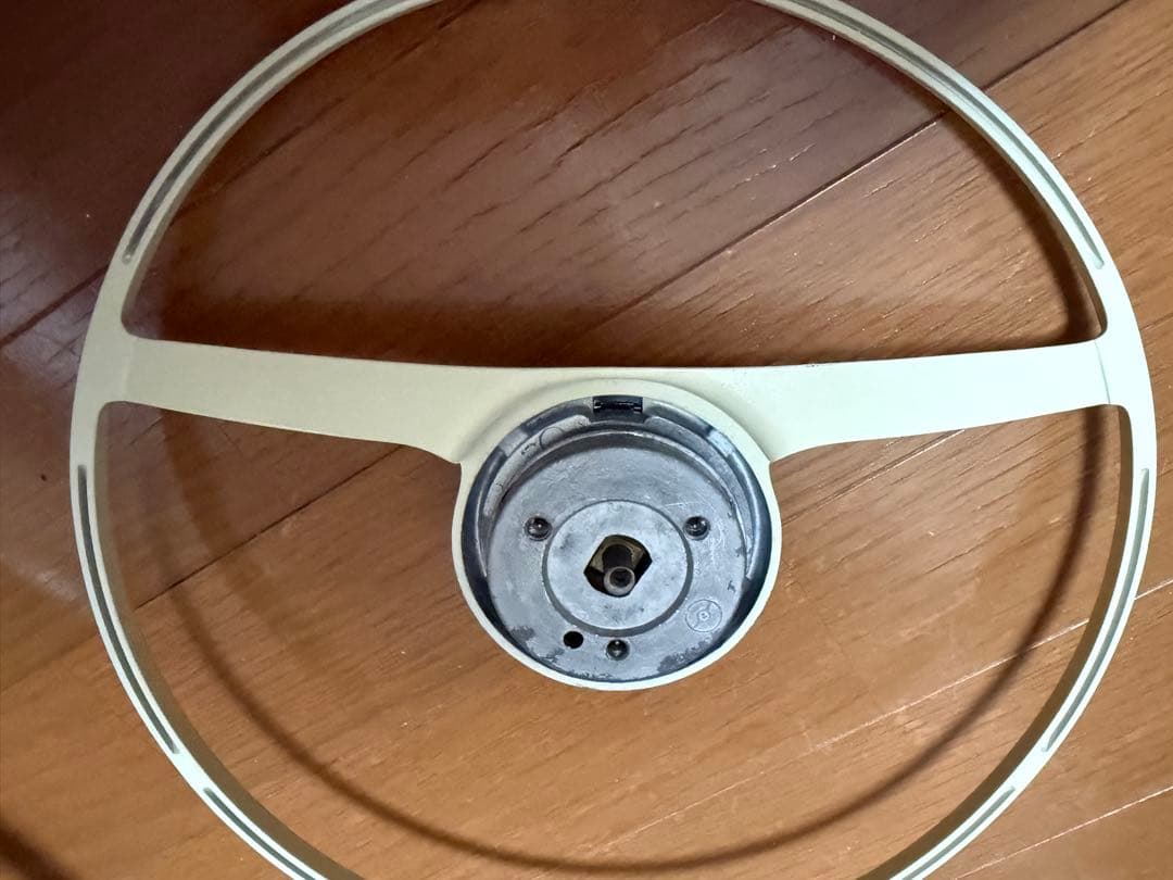 rare 空冷vw オーバル　oval ステアリング　ホーンリング実働