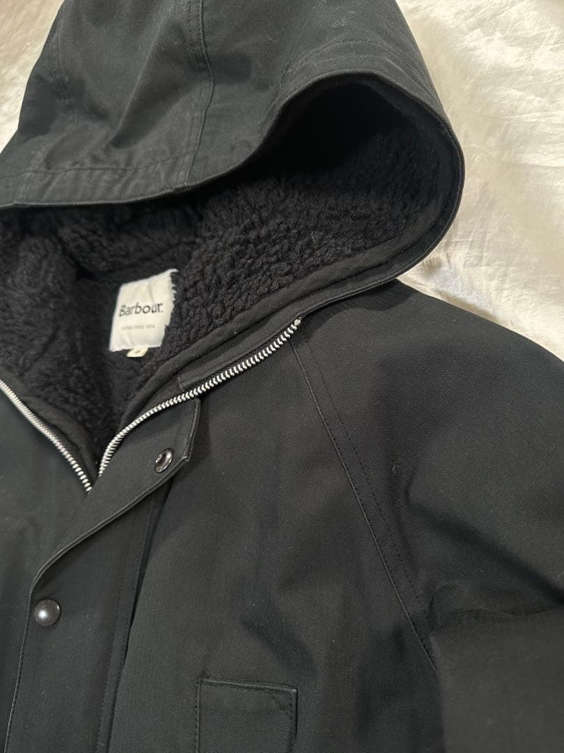 Barbour × BEAMS BOY ライナー付き　コート フード