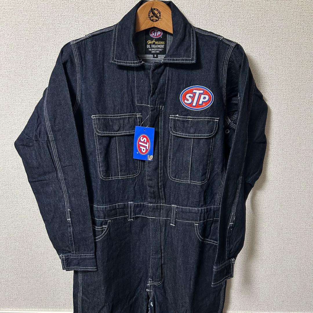 未使用 STP デニム素材 つなぎ オールインワン Sサイズ