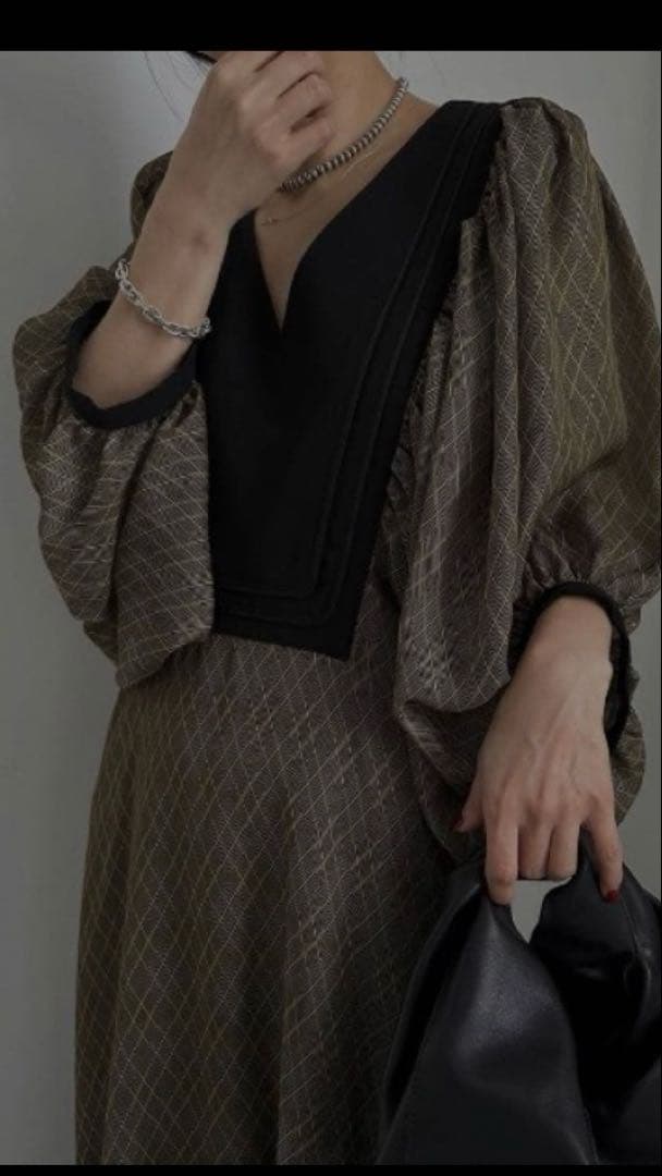 ワンピース ameri vintage GEOMETRIC RHOMBUS DRESS