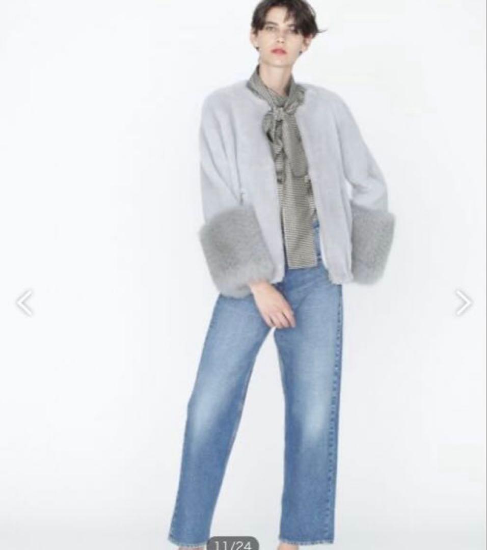 グレースコンチネンタル　diagramムートンフォクスブルゾン