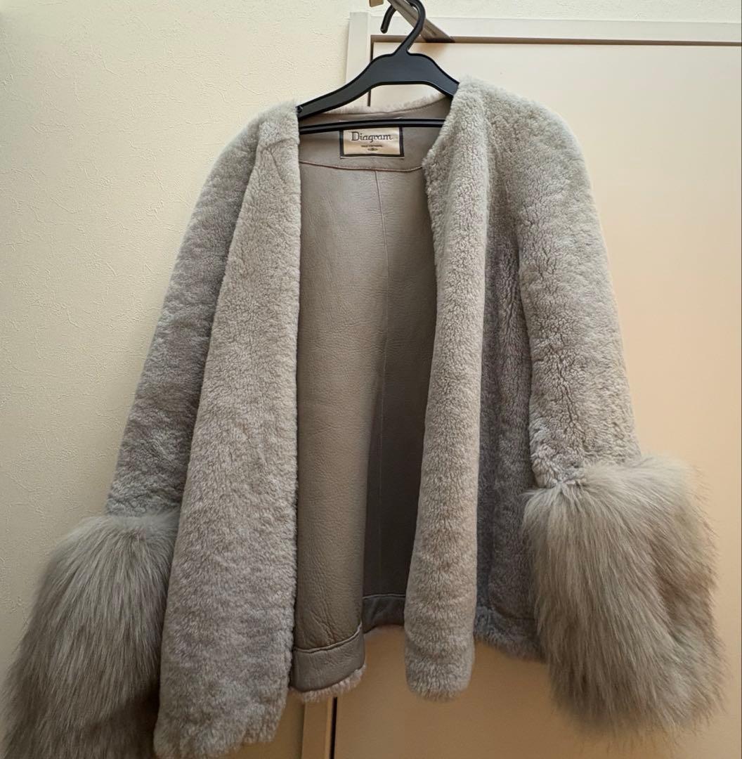 グレースコンチネンタル　diagramムートンフォクスブルゾン