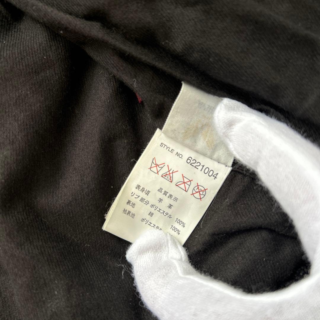 AVIREX ラムレザージャケット ライダース ブラック Sサイズ