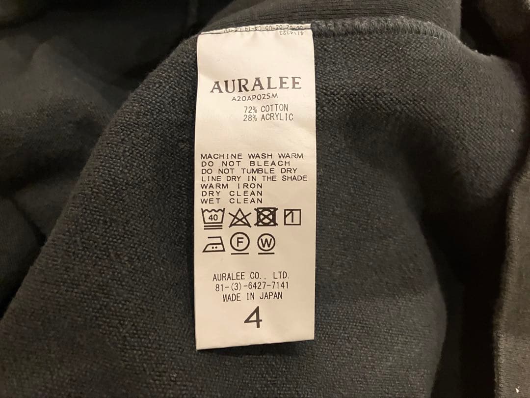 ＜AURALEE＞2020AW SUPER MILLED SWEAT P/O