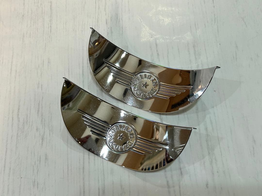 ハーレーダビッドソン ヘッドライトバイザー メッキ ピヨピヨバイザー