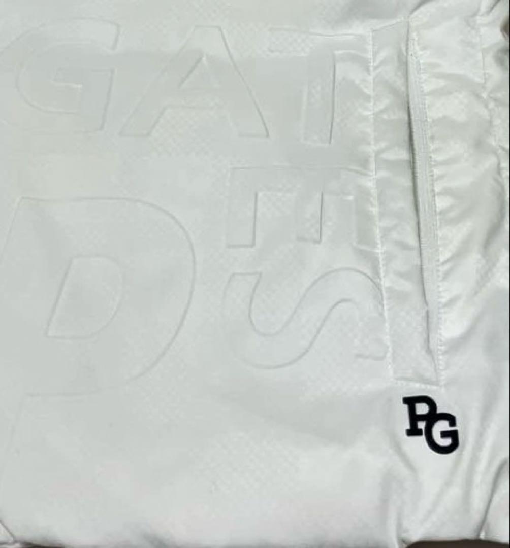 【2WAY】パーリーゲイツ ロゴダウン ベスト ホワイト フード サイズ0