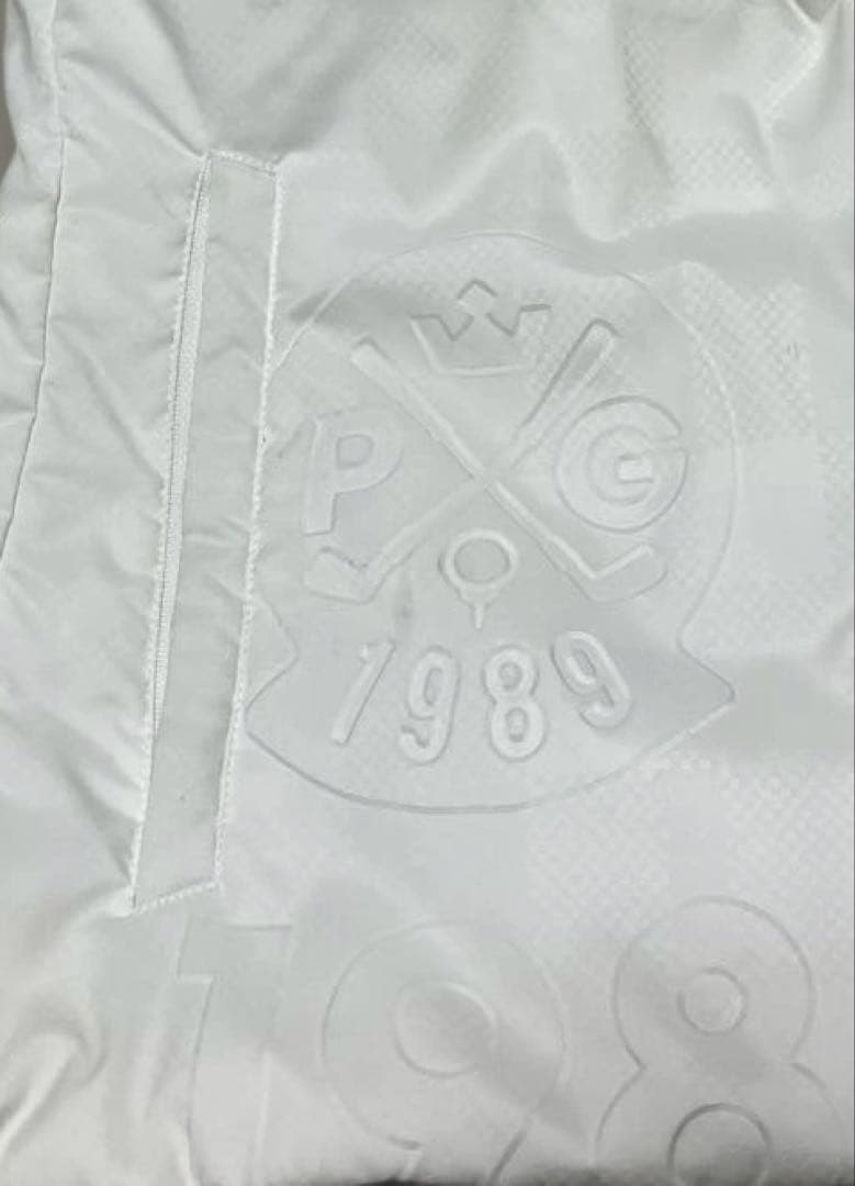 【2WAY】パーリーゲイツ ロゴダウン ベスト ホワイト フード サイズ0