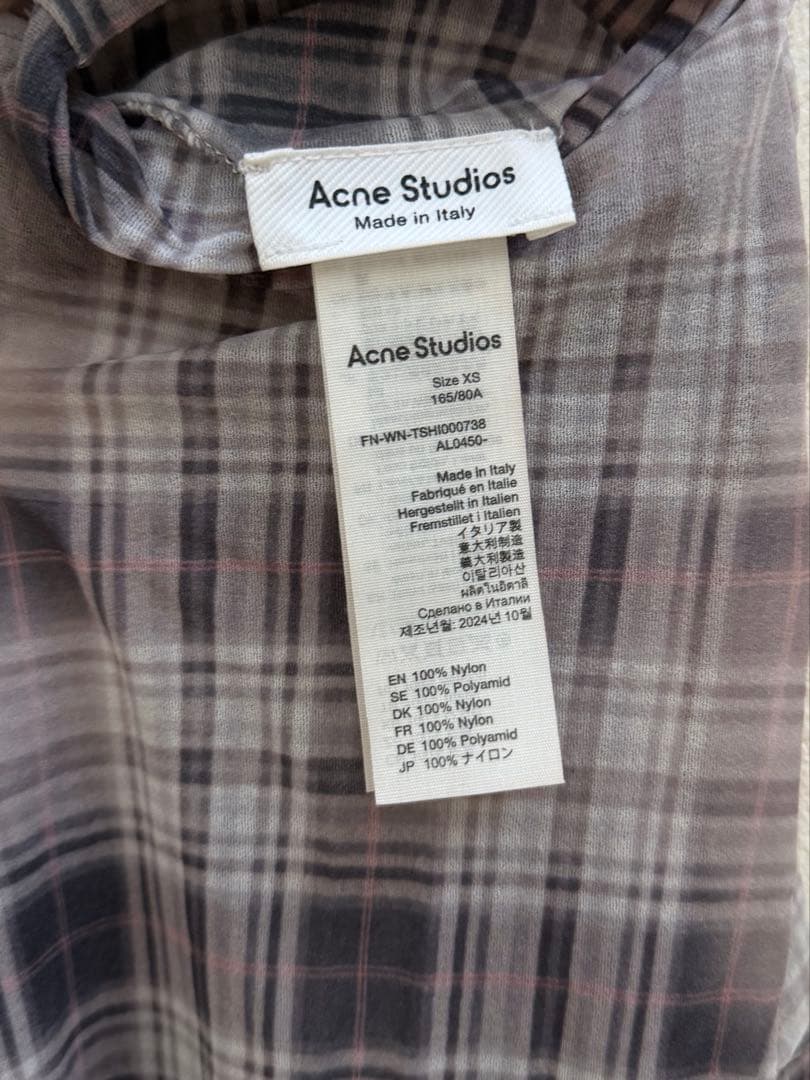 Acne Studios チェック トップス