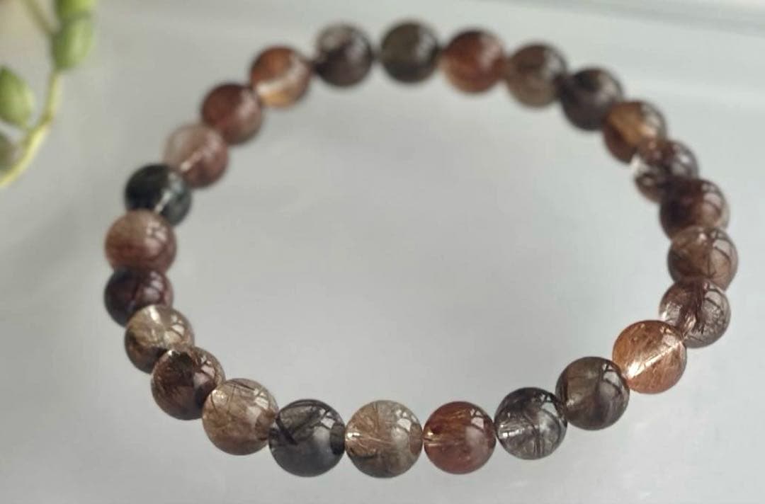 コッパールチルクォーツ7mmブレスレット