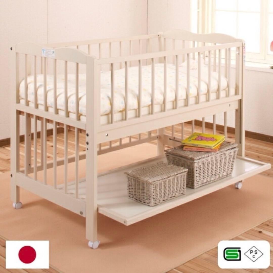 ベビーベッド Ann「アン」レギュラーサイズ ハイタイプ 日本製 赤ちゃん