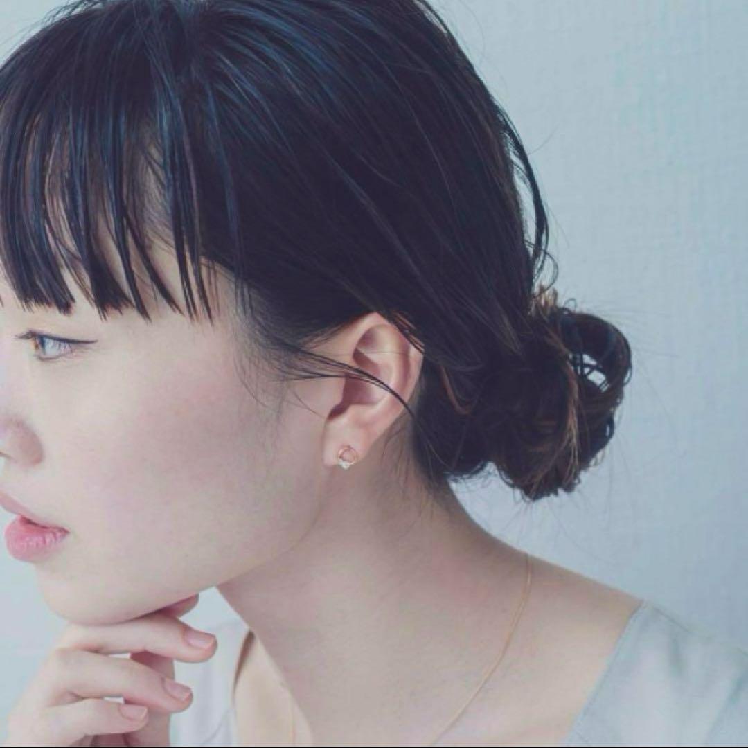 ete エテ　K10YG パール/ダイヤモンド ピアス　片方のみ