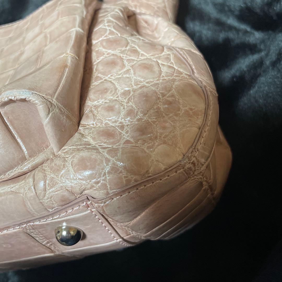 〖JRA認定品〗クロコ ハンドバッグ