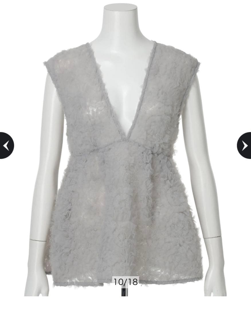 ♡ Mystradaデコラチュールブラウス グレー 36 Sサイズ♡