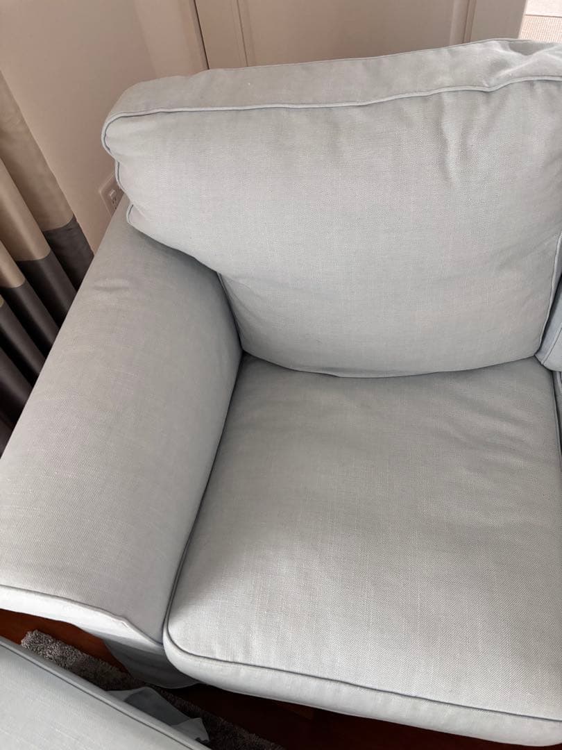 みちお様　IKEA エークトルプ ブルー 3人掛けソファ