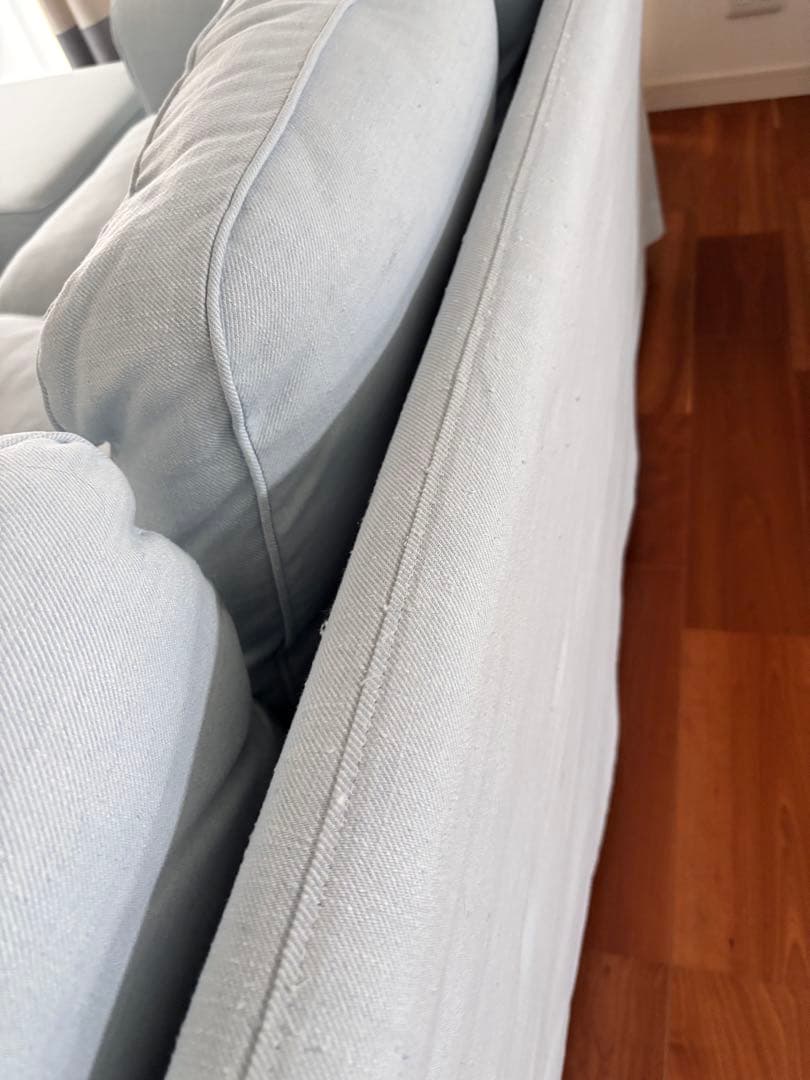 みちお様　IKEA エークトルプ ブルー 3人掛けソファ