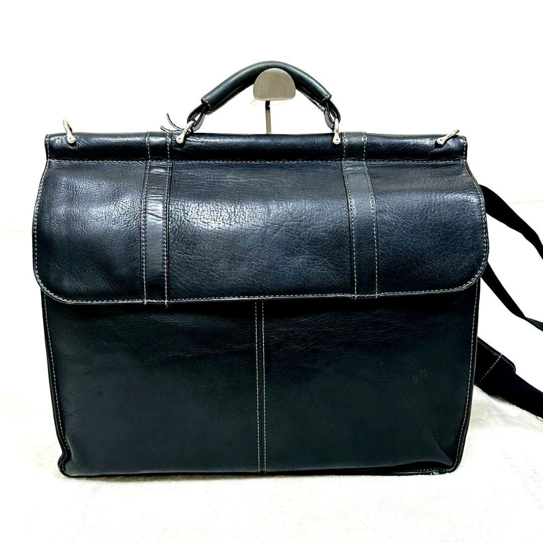 極美品 ウィルソンズレザー 2way ビジネスバッグ ブリーフケース 2室本革