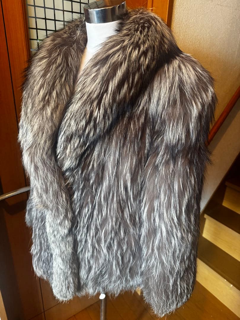 SAGA FOX サガフォックス　11 銀タグ　毛皮コート　 女優襟