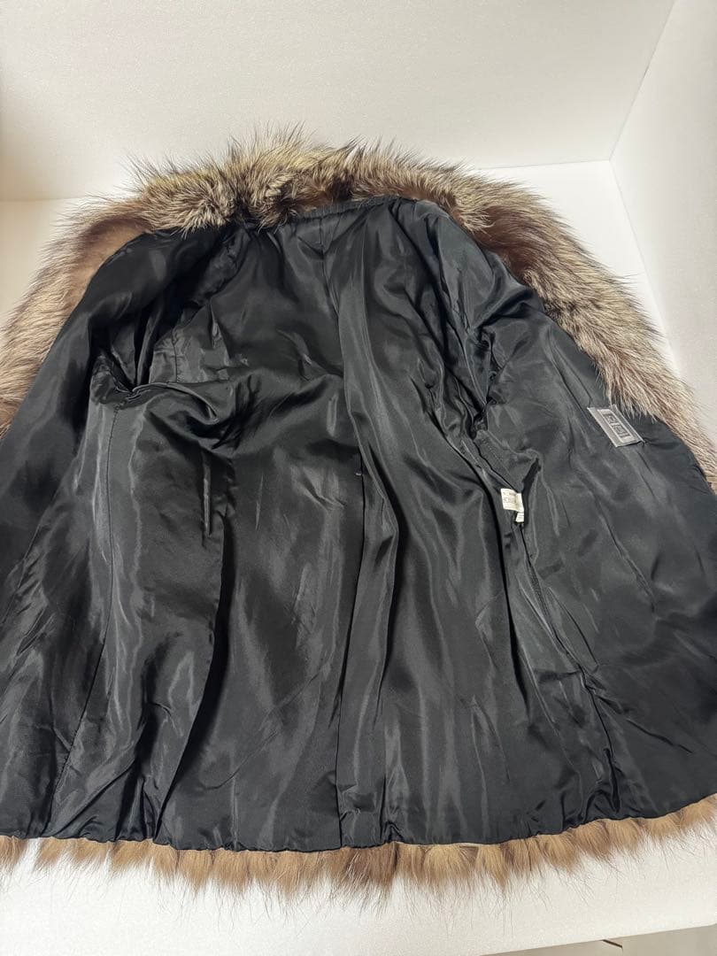 SAGA FOX サガフォックス　11 銀タグ　毛皮コート　 女優襟