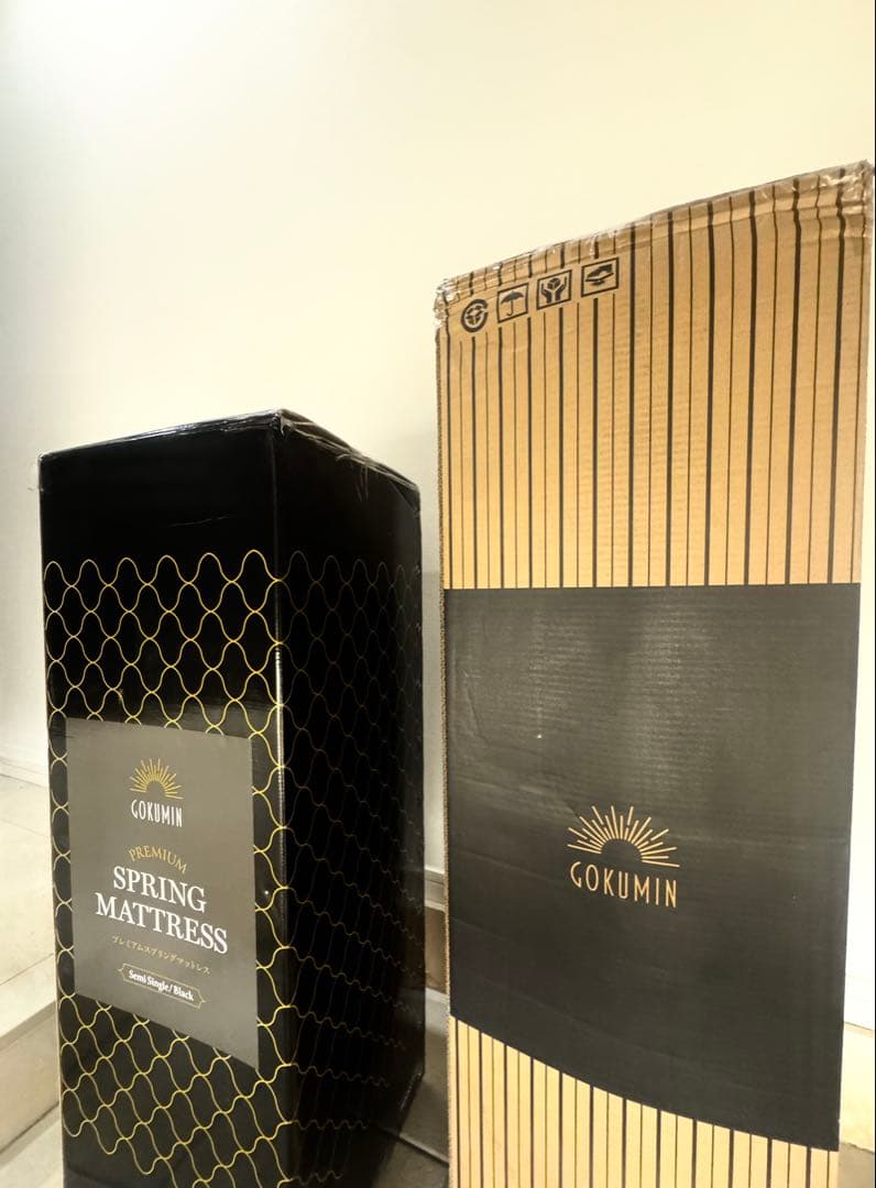 新品未開封シングル97cm幅GOKUMINマットレス ボンネルコイルスプリング