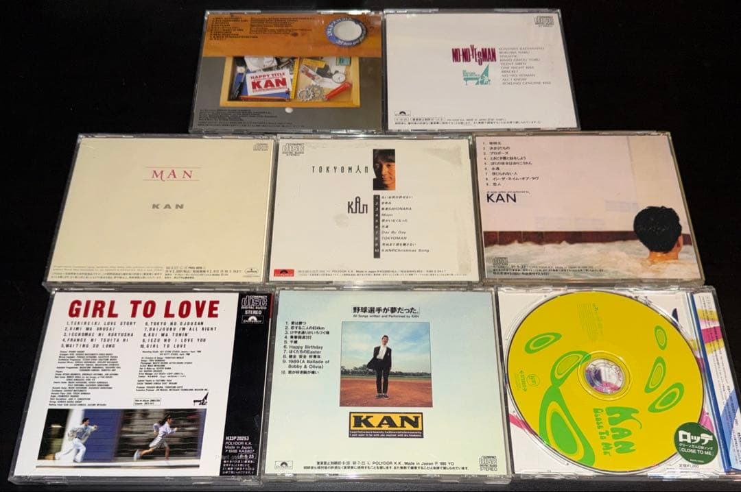 KAN CDアルバム/シングル8枚セット CLOSE TO ME/MAN他