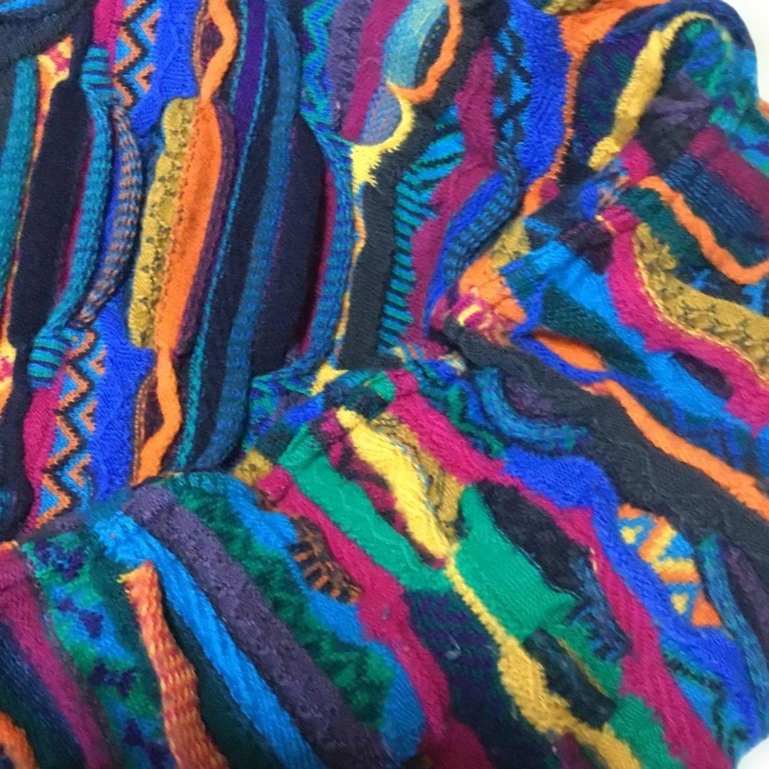 COOGI 多色ストライプ ニット オーストラリア　3Dニット