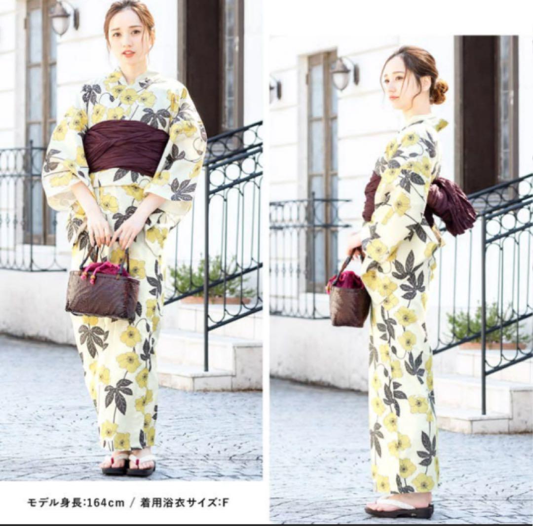 ポピー　コクリコ　虞美人草　 セオαのようなサラサラ素材 クールパス 浴衣　新品