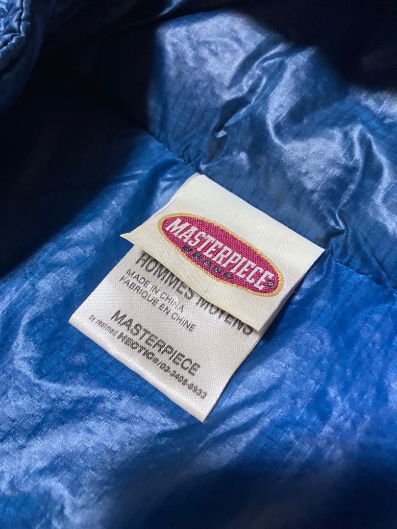 MASTERPIECE 中綿 ライトウェイトジャケット ブルー リフレクター M
