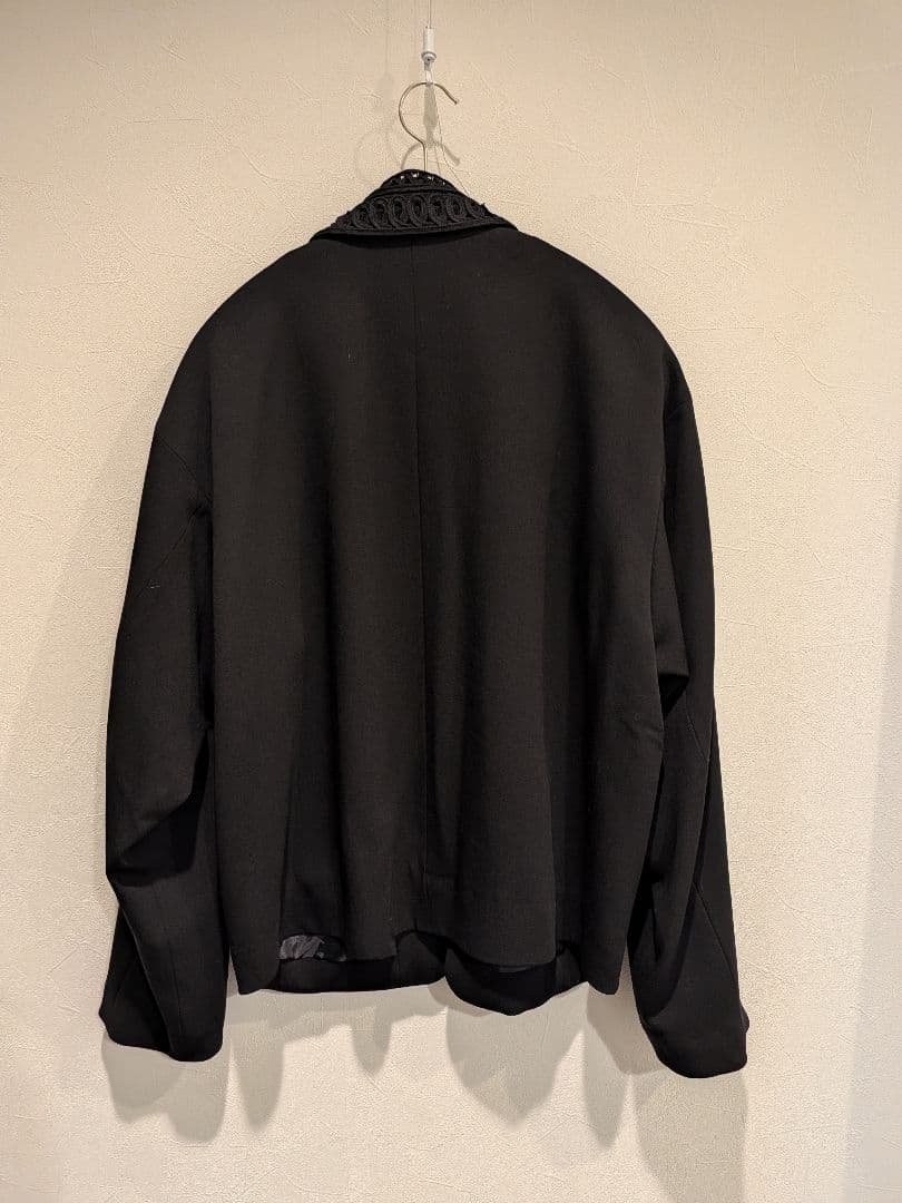 25FW完売品 Mame Kurogouchi 刺繍襟付ブルゾン 黒 1 マメ