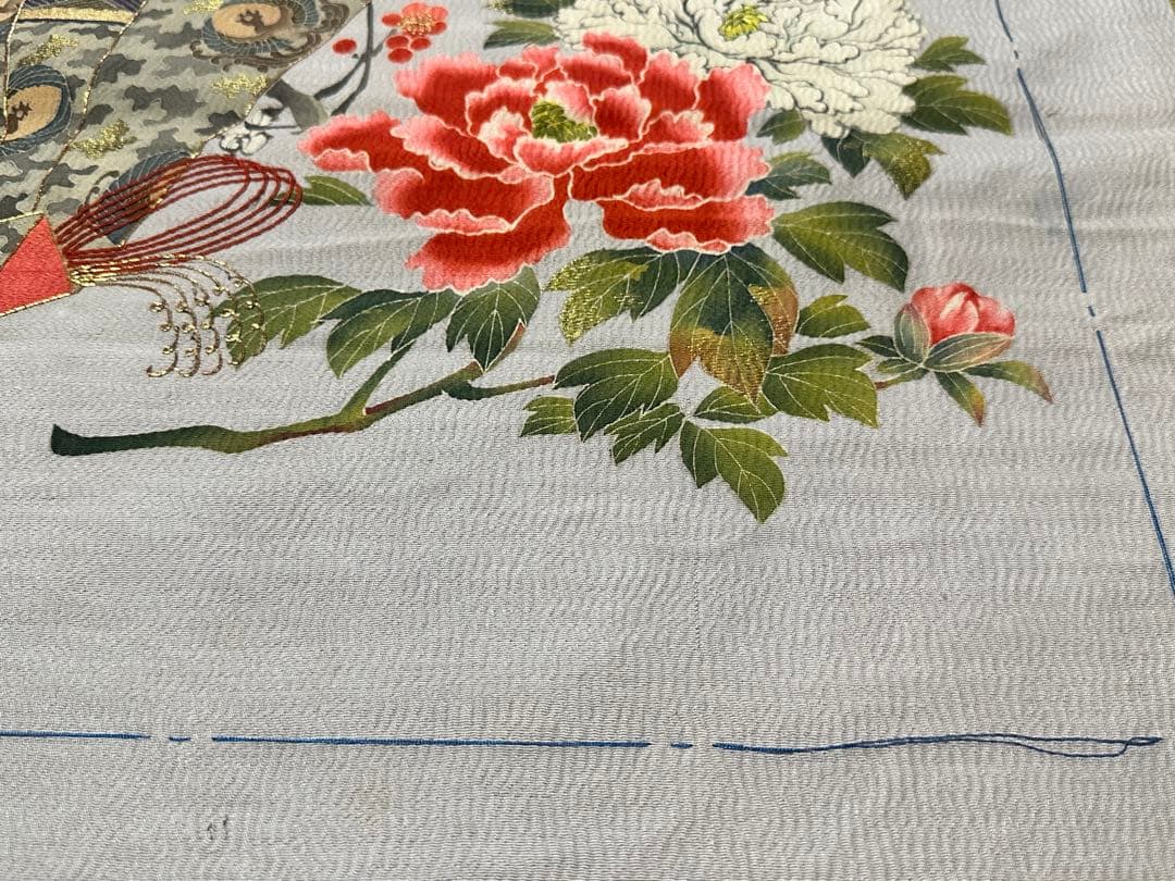 明治期・時代袱紗2点まとめ売り 敷物裂 掛け袱紗 古布 古裂