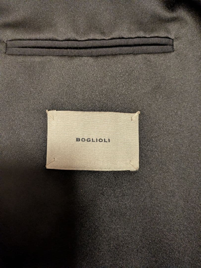 BOGLIOLI ブラック テーラードジャケット DOVER　サイズ46