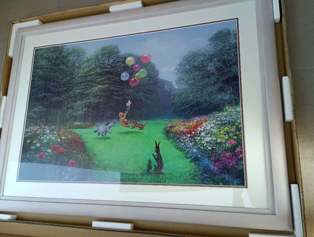 世界限定500枚　くまのプーさん　ファインアート　絵画　アールビバン購入