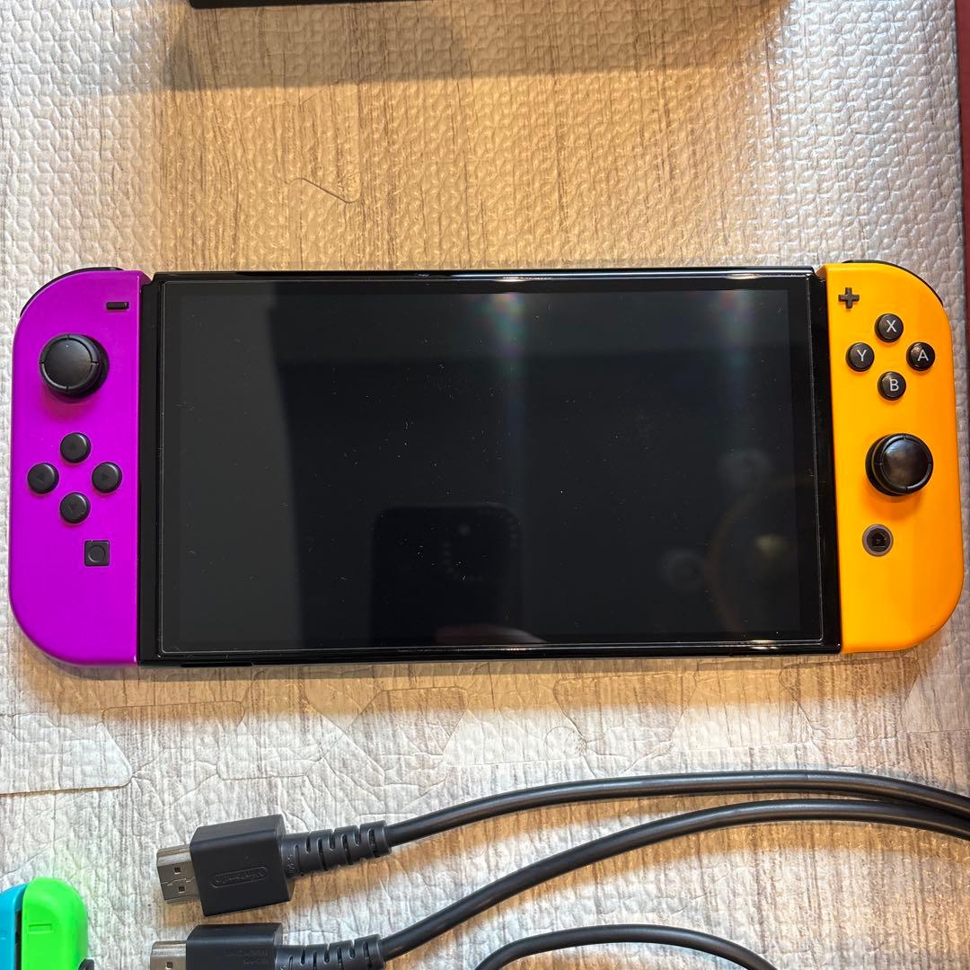 Nintendo Switch 有機ELネオンパープル/オレンジ 本体おまけ多数