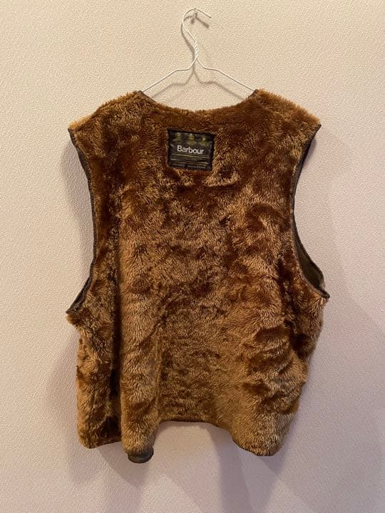 【yama】barbour バブアー 古着 ボアベスト　ライナーベスト