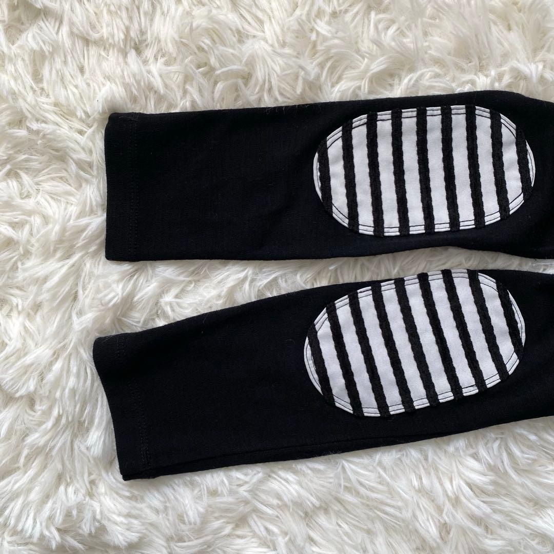 ボーダーズアットバルコニー　マキシワンピース　ウール　エルボーパッチ　ギャザー