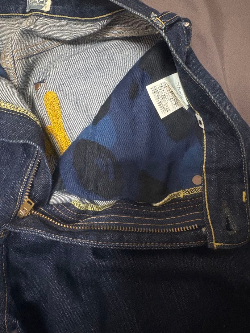 Abathing Ape デニムショートパンツ