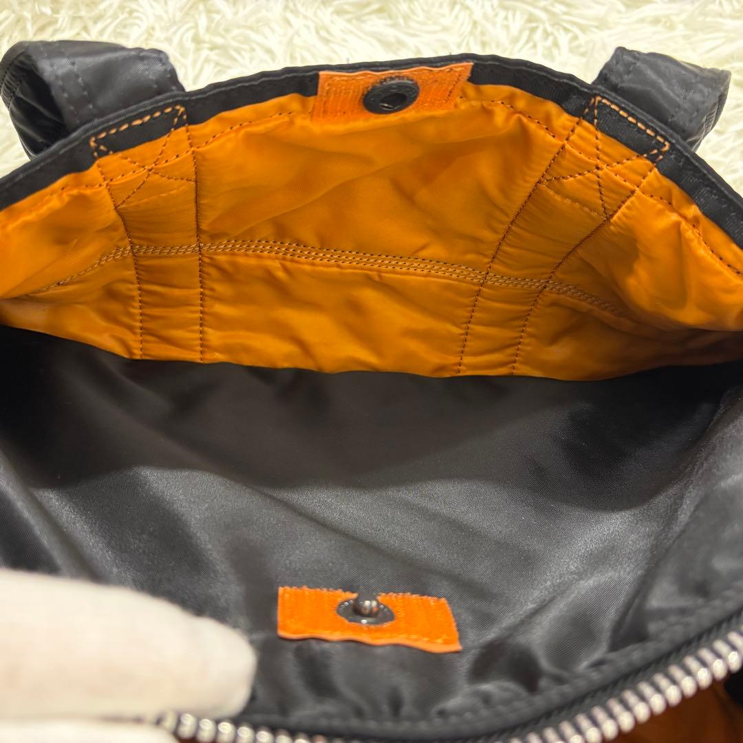 美品 ポーター PORTER タンカー ミニボストン S ブラック