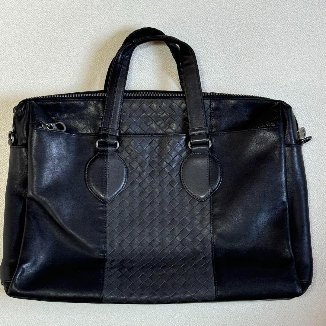 ボッテガヴェネタ ビジネスバッグ イントレ ブリーフケース A4収納 ブラック