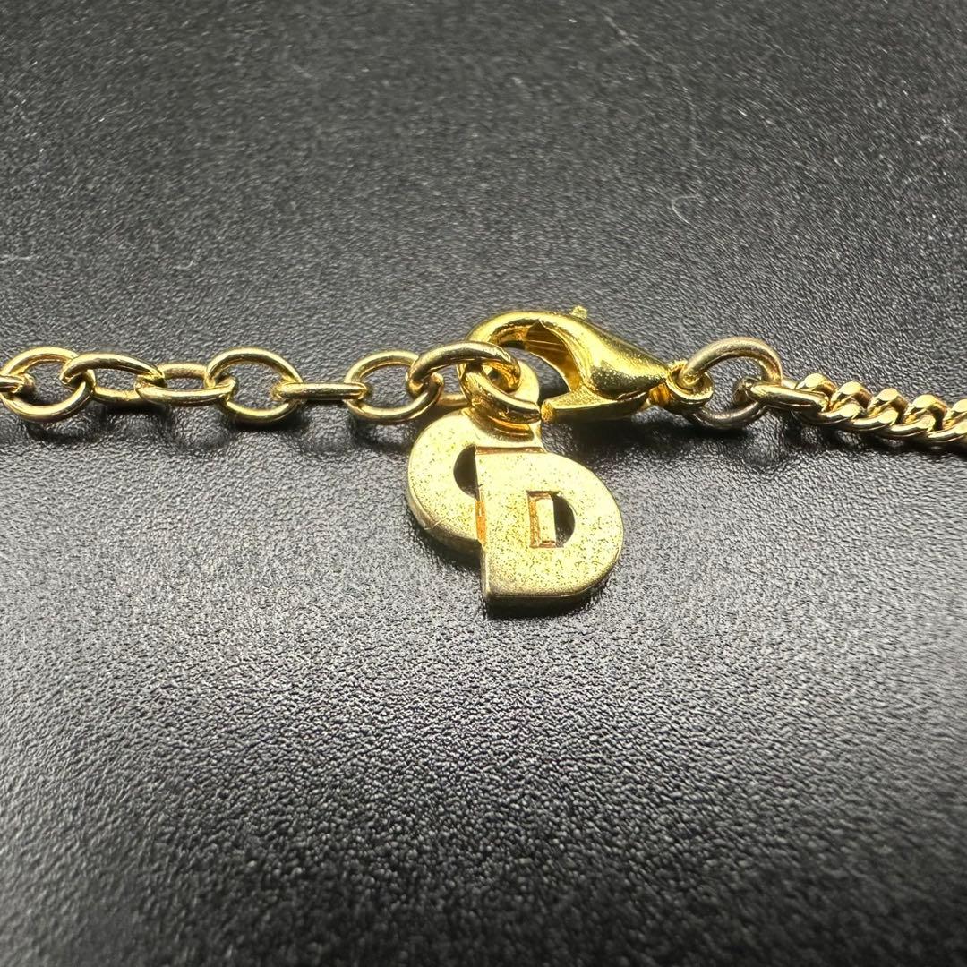 極美品✨　Dior　ネックレス　CD ロゴ　ラインストーン　希少　刻印　1623