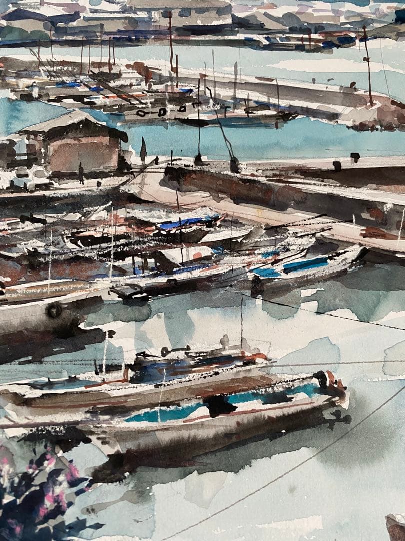 赤石文雄氏　水彩画作品