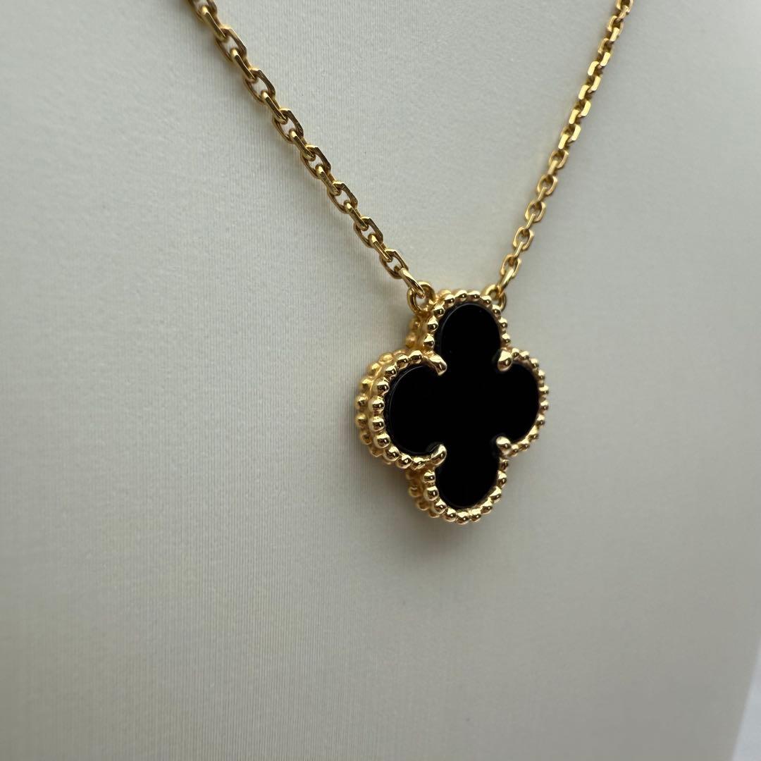 ヴァンクリ ヴィンテージアルハンブラ オニキス ネックレス ブランド