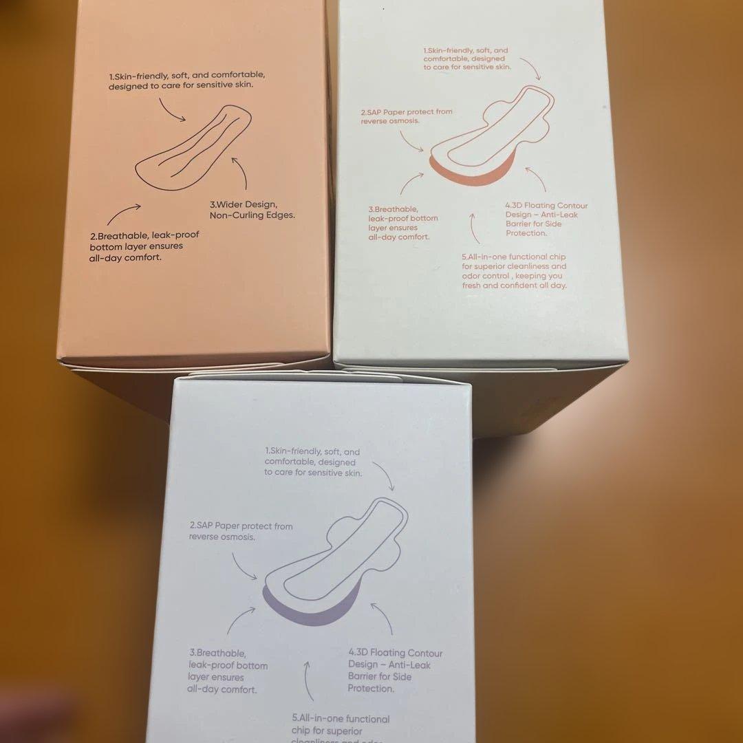 【即日発送】olylife SKYLINE 生理用ナプキン3種｜肌にやさしい