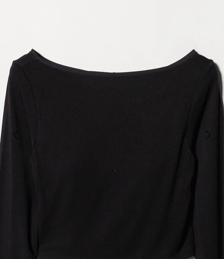 ＜determ＞PIPING OPEN BACK TOP/トップス