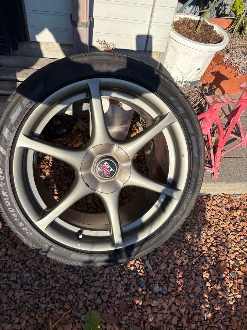 R34 GT-R純正ホイール　18インチ4本9j+30 タイヤホイール　美品