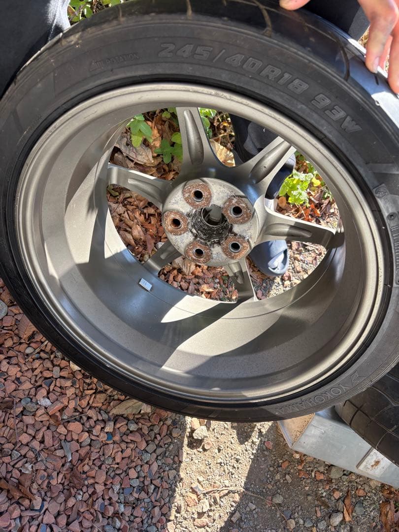 R34 GT-R純正ホイール　18インチ4本9j+30 タイヤホイール　美品