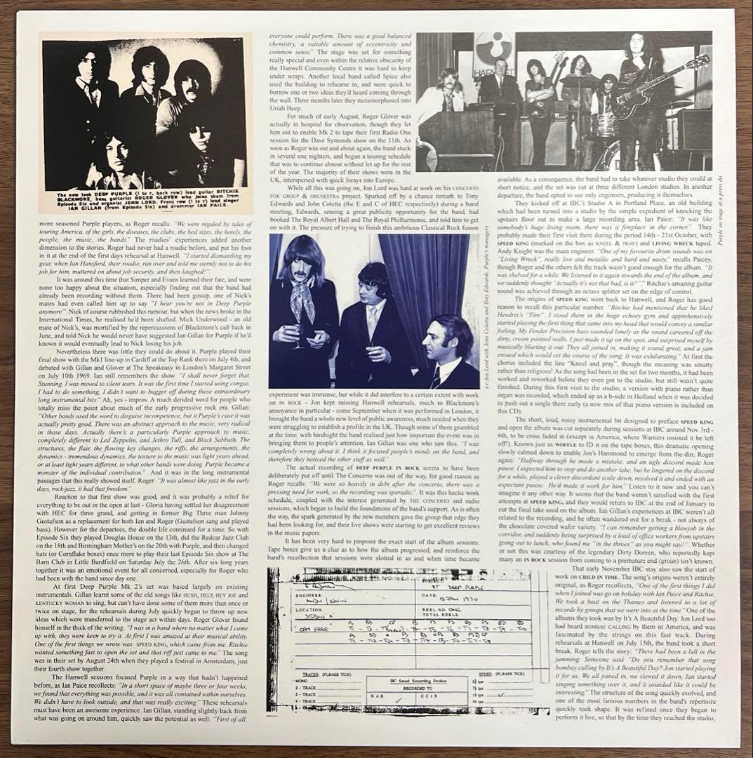 【2LP/UK盤】Deep Purple In Rock