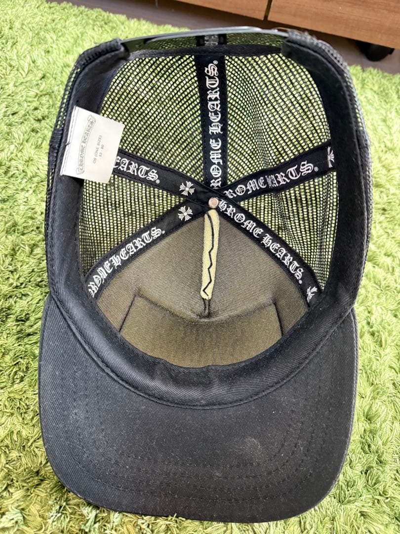 CHROME HEARTS 刺繍ロゴ キャップ ブラック