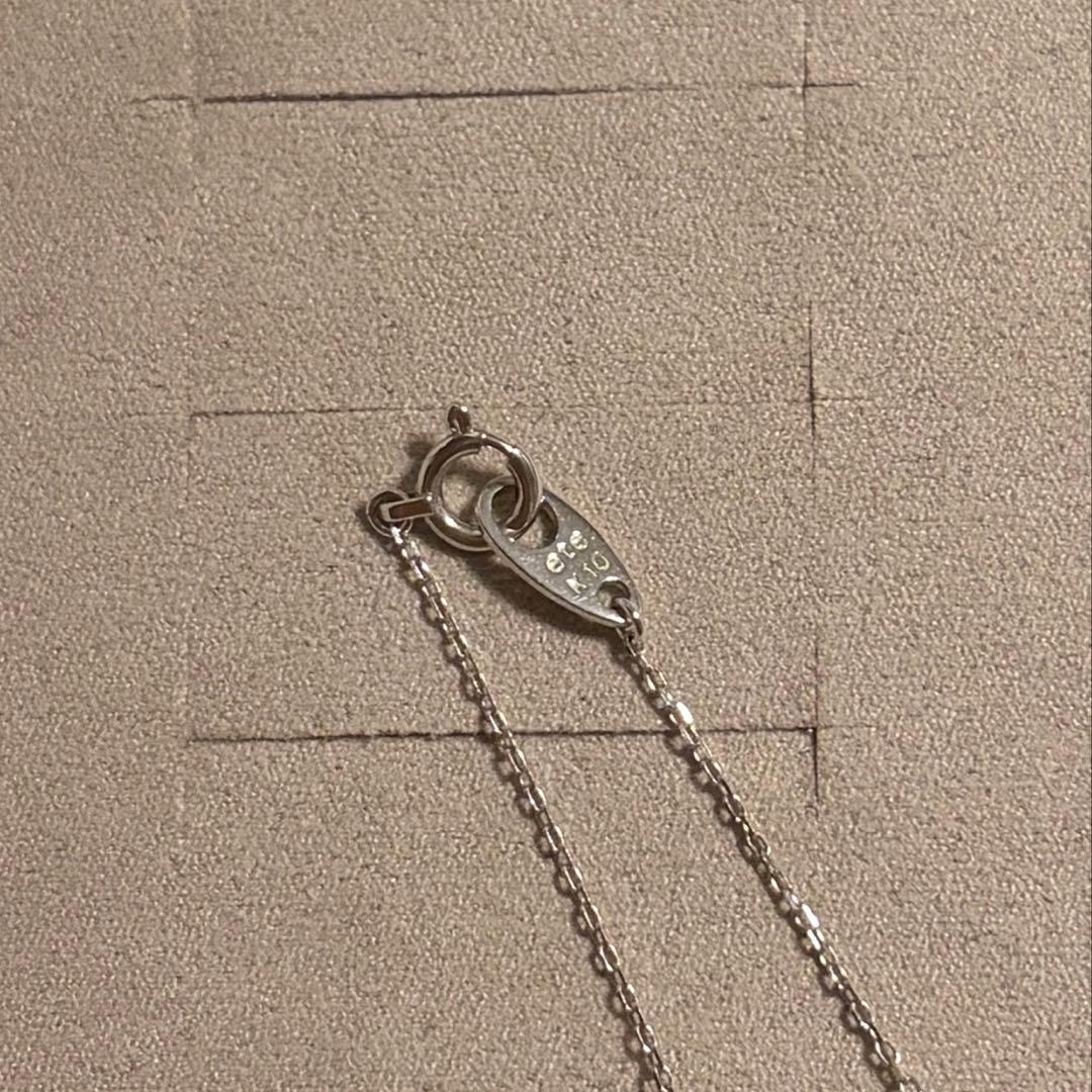ete レイヤード K10WG ダイヤモンド ネックレス