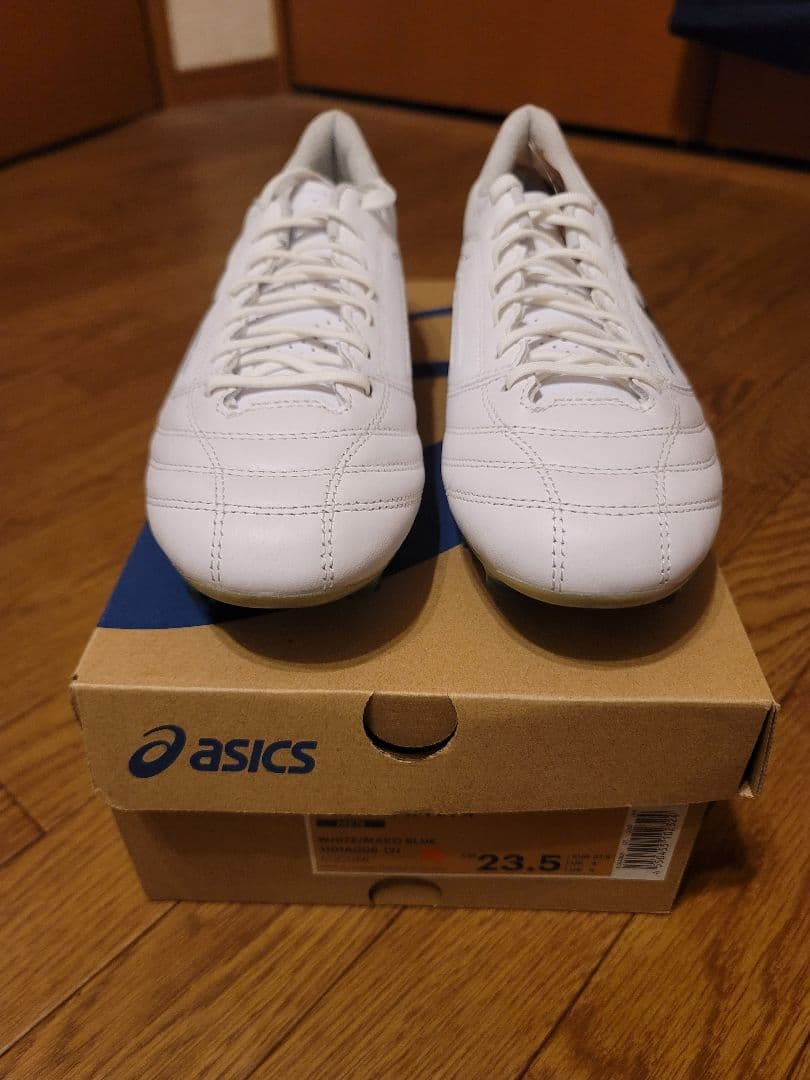 シューズ asics DS LIGHT X-FLY 4 WHITE/BLUE 23.5cm